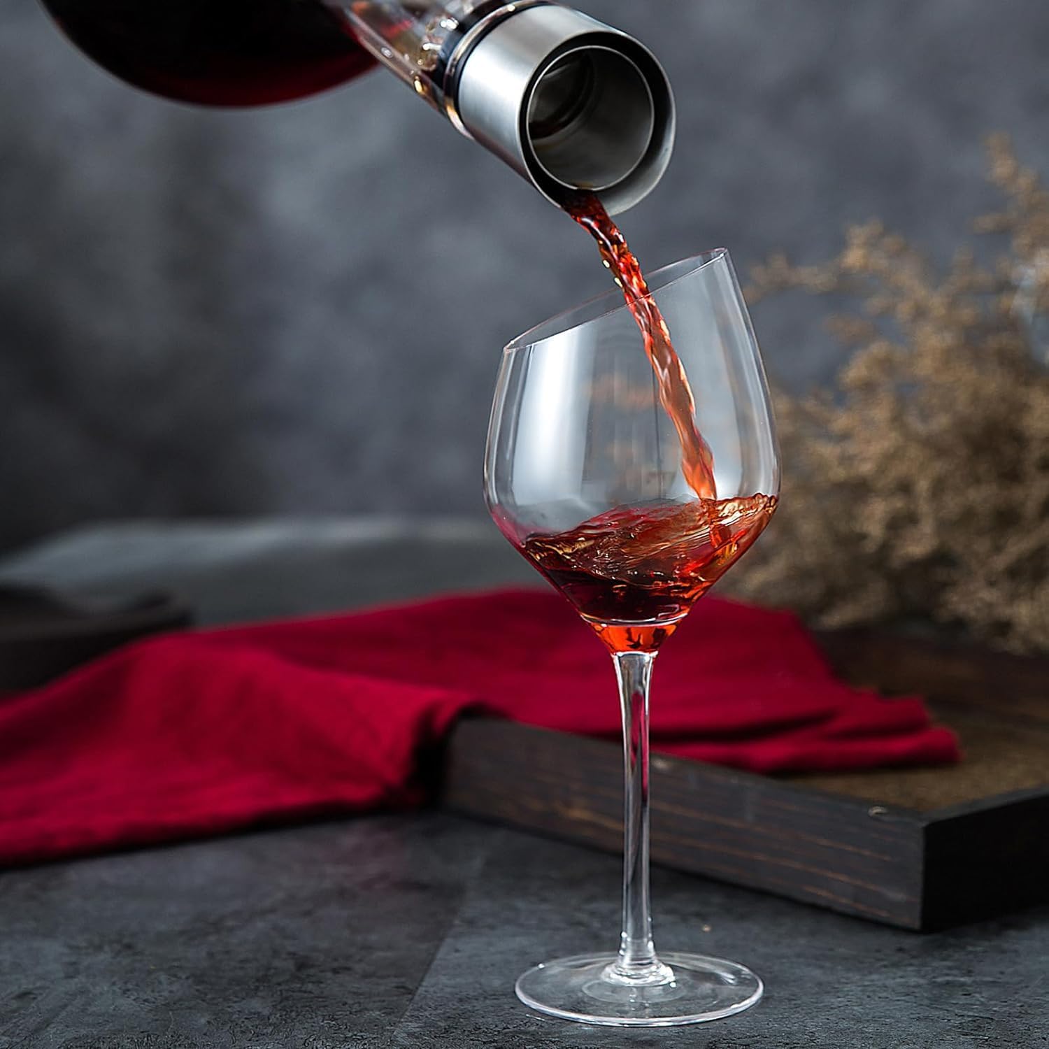 CARLA HOME Iceberg Wine Decanter with Aerator Filter and Lid - Image 9